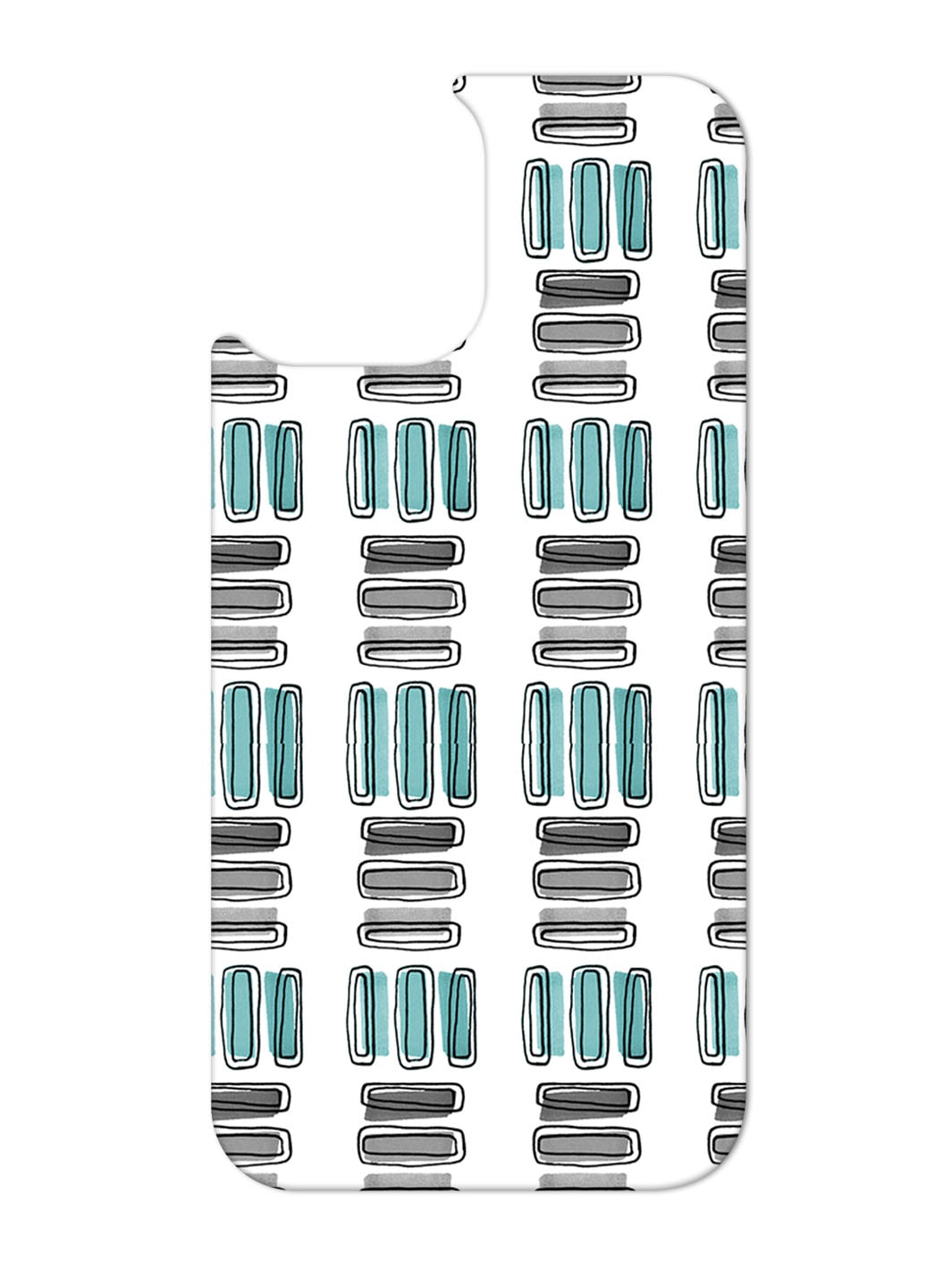 Swap - Turquoise Gray Pattern