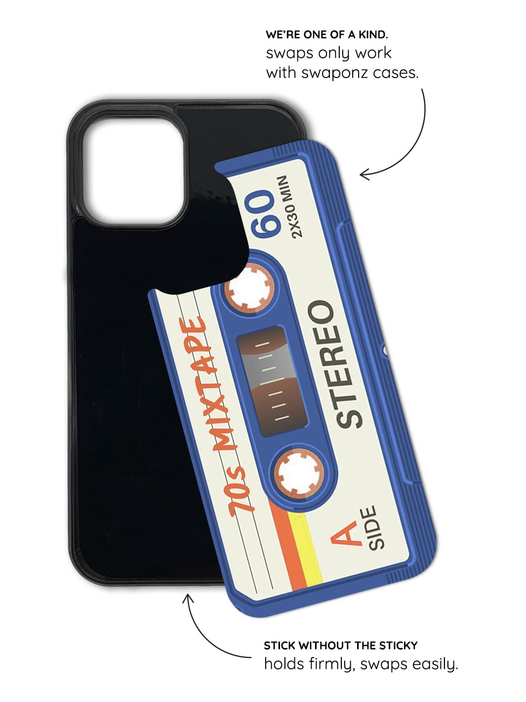 Phone Case Set - Retro Cassette