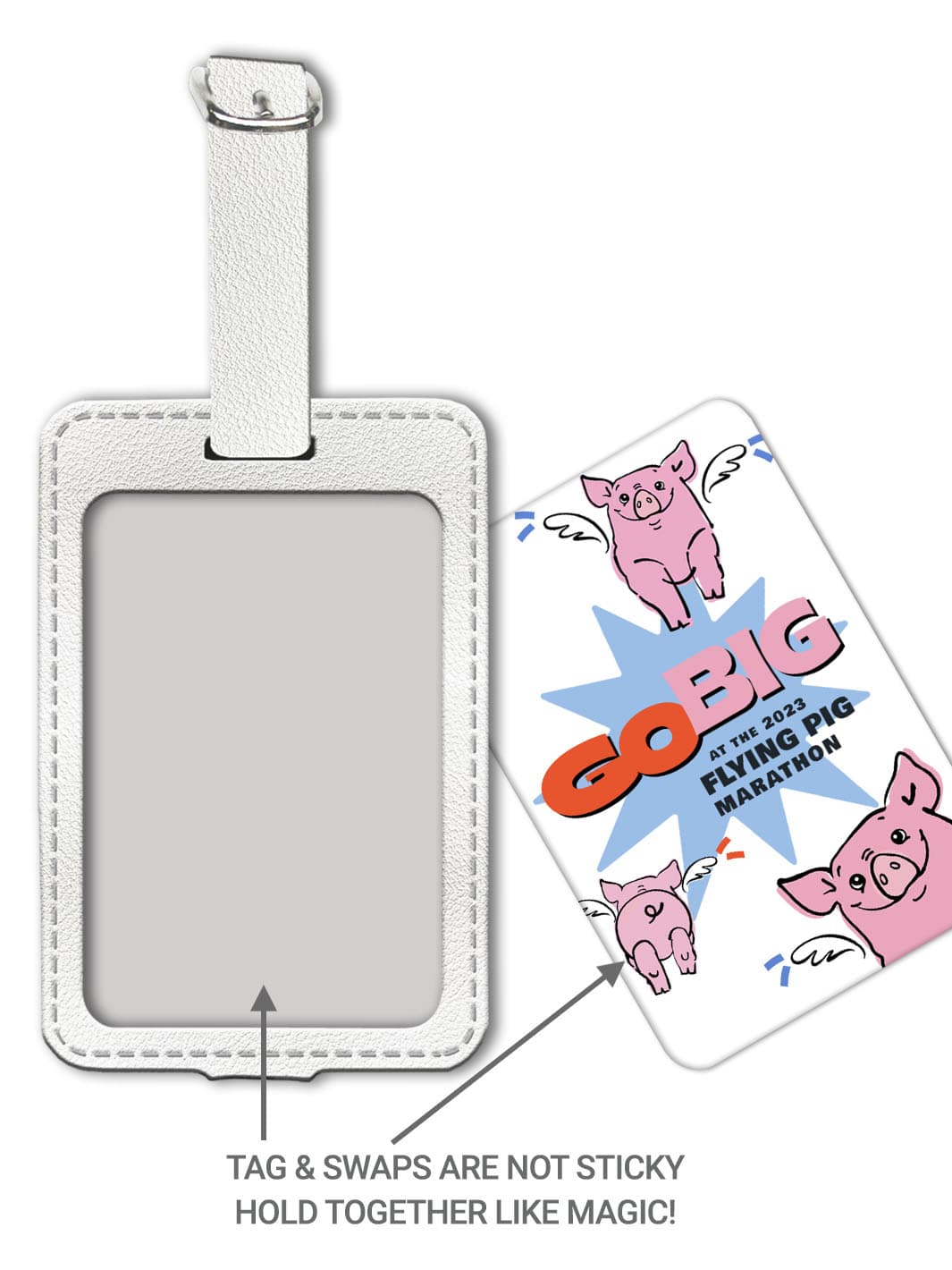 Bag Tag Set - Flying Pig Marathon 25th 2