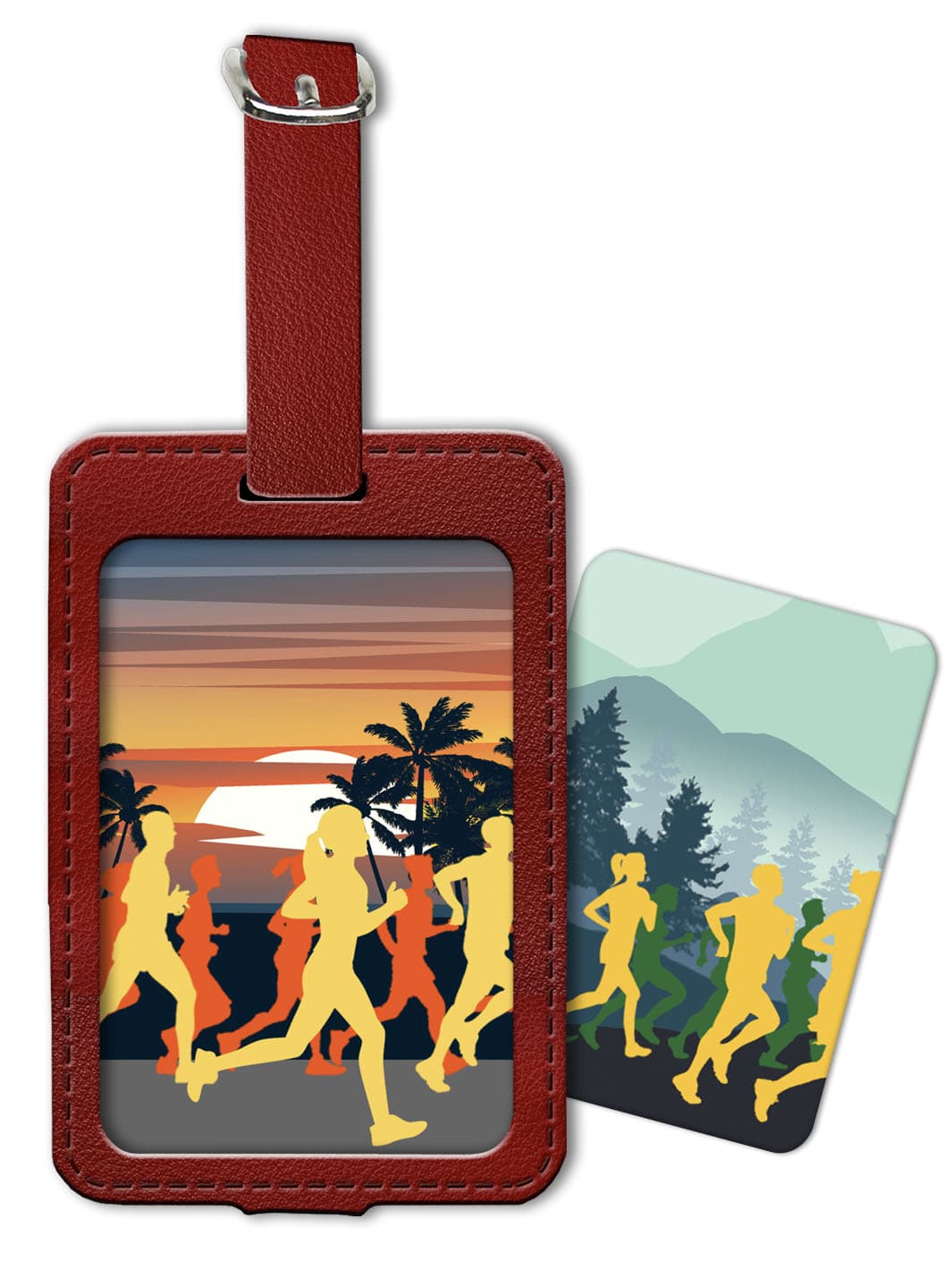 Bag Tag Set - Beach Running