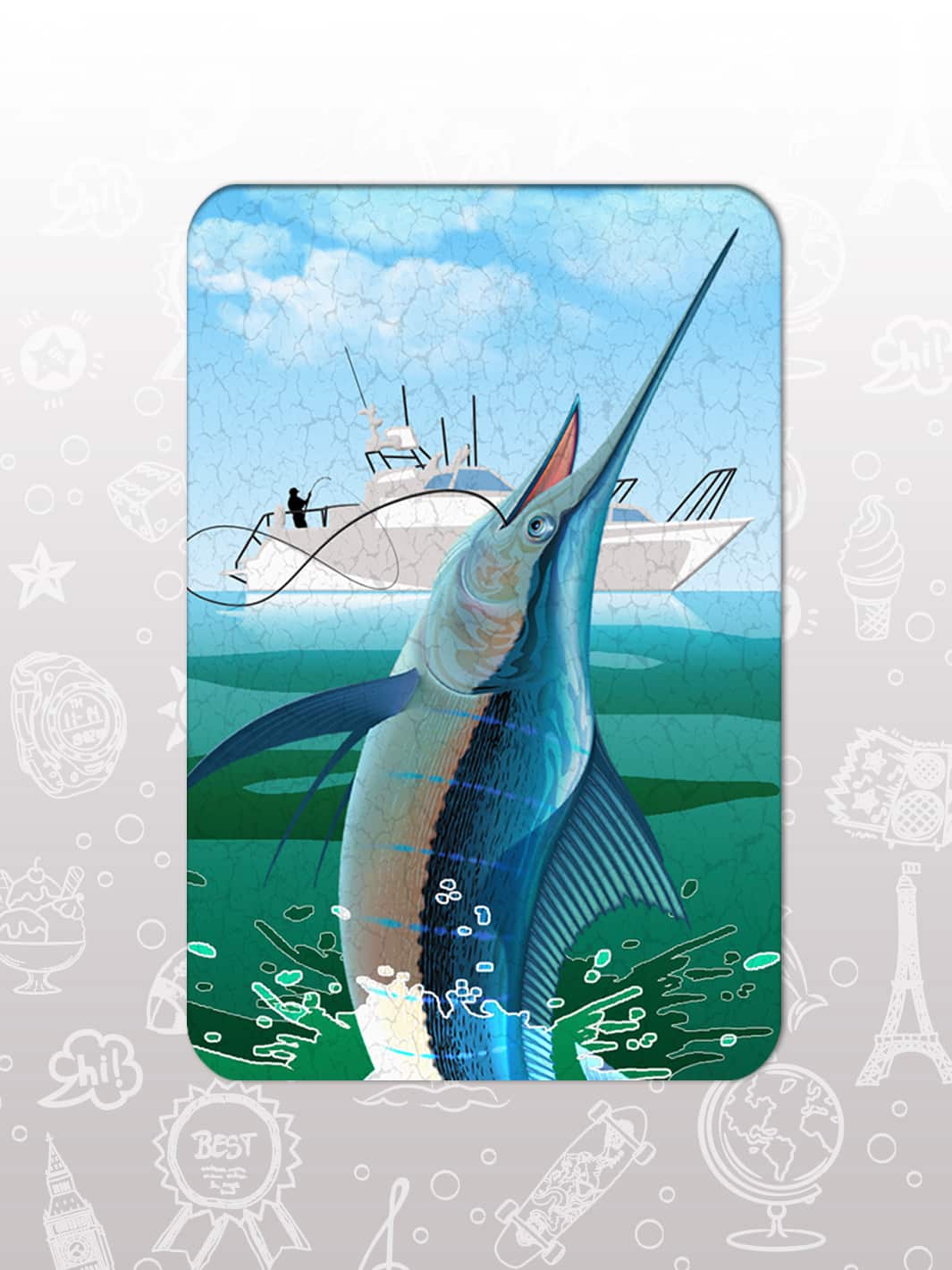 Bag Tag Set - Saltwater Fishing